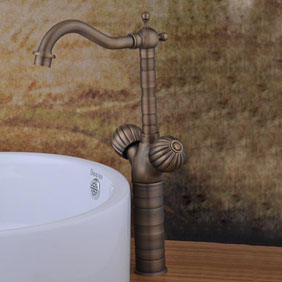 Bronze Double Handle Centerset Antique Bathroom Sink Faucet T1809B Bronze Double Handle Centerset Antique Bathroom Sink Faucet T1809B