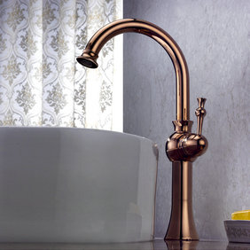 Antique Centerset Bathroom Sink Faucet (Rose Gold Finish) T1810RG Antique Centerset Bathroom Sink Faucet (Rose Gold Finish) T1810RG