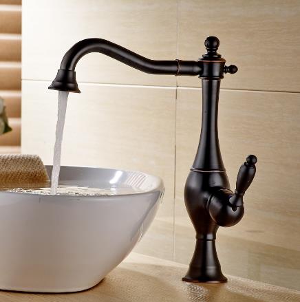 Antique Black Bronze Brass Single Handle Bathroom Sink Faucet TA015B Antique Black Bronze Brass Single Handle Bathroom Sink Faucet TA015B