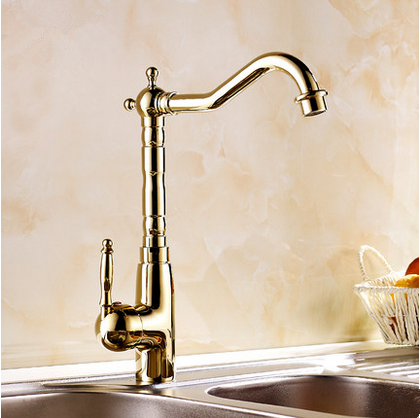 Antique Brass Golden Printed Rotatable Kitchen Sink Faucet TA199G Antique Brass Golden Printed Rotatable Kitchen Sink Faucet TA199G