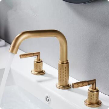 Antique Brass Three-pieces Rotatable Mixer Bathroom Sink Faucets Bath Faucets TA2780F Antique Brass Three-pieces Rotatable Mixer Bathroom Sink Faucets Bath Faucets TA2780F