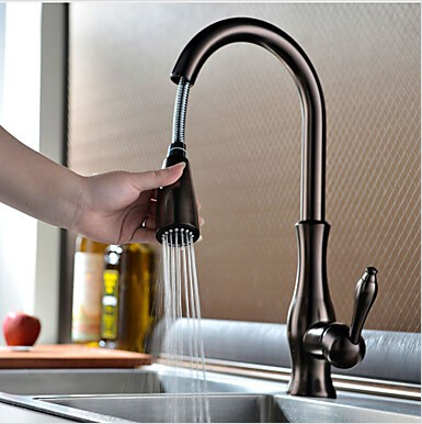 Brown Bronze Brass Antique Kitchen Pull Down Sink Faucet TA428B Brown Bronze Brass Antique Kitchen Pull Down Sink Faucet TA428B
