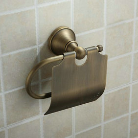 Antique Brass Wall-mounted Toilet Roll Holder TAB1002 Antique Brass Wall-mounted Toilet Roll Holder TAB1002