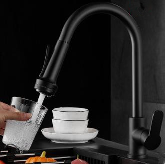 Antique Black Brass Rotatable Switchable Outlet Modes Pull Out Kitchen Faucet TB0178F Antique Black Brass Rotatable Switchable Outlet Modes Pull Out Kitchen Faucet TB0178F