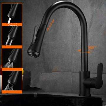 Antique Black Brass Rotatable Four Outlet Modes Pull Out Kitchen Faucet TB0179 Antique Black Brass Rotatable Four Outlet Modes Pull Out Kitchen Faucet TB0179