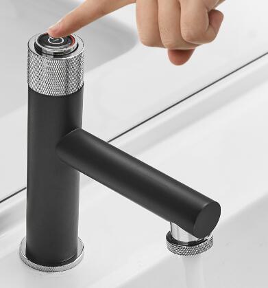 Black Bronze Brass Mixer Push Controlled Bathroom Sink Faucet TB0299S Black Bronze Brass Mixer Push Controlled Bathroom Sink Faucet TB0299S