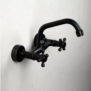 Antique Black Brass Bronze Wall Mounted Mixer Kitchen Faucet TB109W Antique Black Brass Bronze Wall Mounted Mixer Kitchen Faucet TB109W