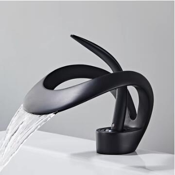 Black Bathroom Faucets Art Designed Brass Mixer Bathroom Basin Faucet TB358F Black Bathroom Faucets Art Designed Brass Mixer Bathroom Basin Faucet TB358F