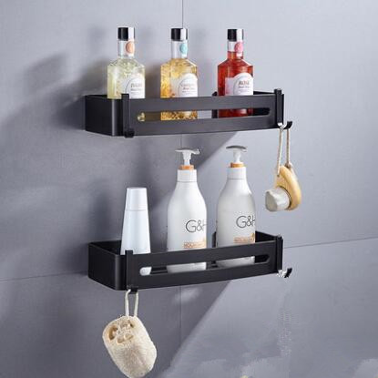 Aluminum Black Free Punching Double Type Bathroom Accessory Bathroom Shelves TCB078 Aluminum Black Free Punching Double Type Bathroom Accessory Bathroom Shelves TCB078