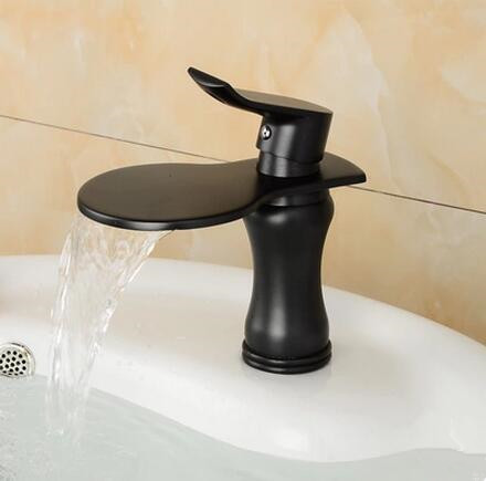 Antique Brass Black Bronze Bathroom Sink Faucet Waterfall Faucets TF0227B Antique Brass Black Bronze Bathroom Sink Faucet Waterfall Faucets TF0227B