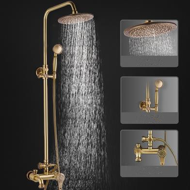 Luxurious Antique Brass Pressurize 360° Rotatable Shower Head Bathroom Shower Set TF1700S Luxurious Antique Brass Pressurize 360° Rotatable Shower Head Bathroom Shower Set TF1700S
