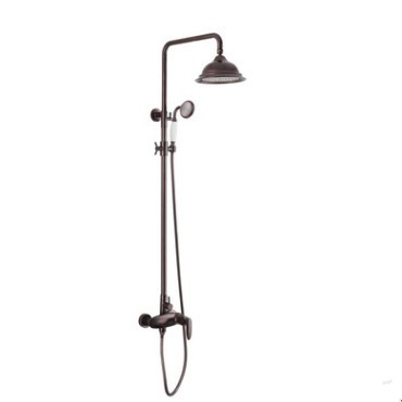 Antique Oil-rubbed Bronze Wall Mount Waterfall Rainfall + Handheld Shower Faucet - TFB004 Antique Oil-rubbed Bronze Wall Mount Waterfall Rainfall + Handheld Shower Faucet - TFB004