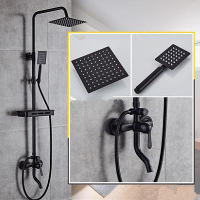 Antique Black Baking Finished Brass Bathroom Waterfall Shower Faucet Set TFB0198S Antique Black Baking Finished Brass Bathroom Waterfall Shower Faucet Set TFB0198S