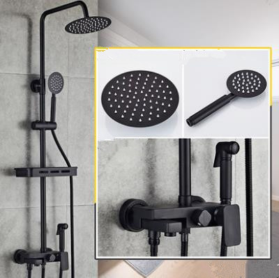 Antique Black Baking Finished Brass Bathroom Waterfall Shower Faucet Set TFB0568 Antique Black Baking Finished Brass Bathroom Waterfall Shower Faucet Set TFB0568