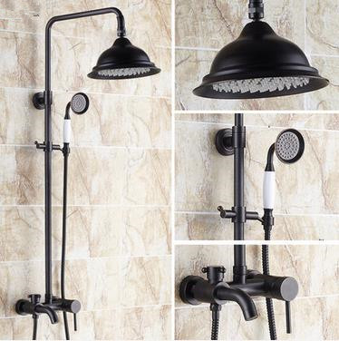 Design Black Bronze Brass Mixer Rainfall Shower Faucet TFB533 Design Black Bronze Brass Mixer Rainfall Shower Faucet TFB533