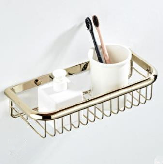 Antique Brass Ti-PVD Single Layer Wall-mounted Soap Basket TGB1011 Antique Brass Ti-PVD Single Layer Wall-mounted Soap Basket TGB1011