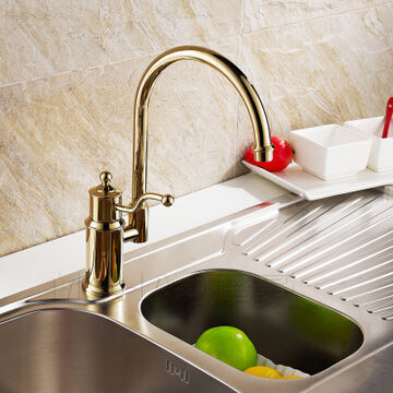 Antique Brass Finish Special Design Rose Gold Kitchen Faucet TP6103F Antique Brass Finish Special Design Rose Gold Kitchen Faucet TP6103F