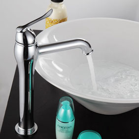 Chrome Finish Brass Bathroom Sink Faucet T0610 Chrome Finish Brass Bathroom Sink Faucet T0610