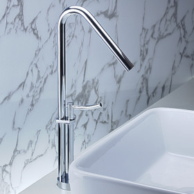 Contemporary Brass Bathroom Sink Faucet Chrome Finish T0468 Contemporary Brass Bathroom Sink Faucet Chrome Finish T0468