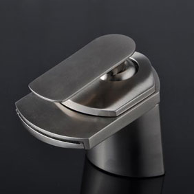 Single Handle Nickel Brushed Centerset Waterfall Bathroom Sink Faucet (T0701S) Single Handle Nickel Brushed Centerset Waterfall Bathroom Sink Faucet (T0701S)