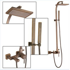 Wall Mount Antique Brass Shower Faucet Set TSA012 Wall Mount Antique Brass Shower Faucet Set TSA012
